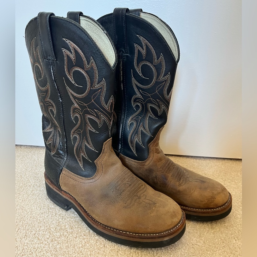 Durango Women’s Working Cowboy Boots Crepe Sole Round Toe